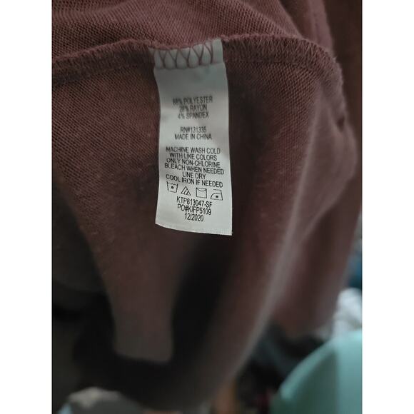 Nine Britton Abigail Pink Henley Long Sleeve Pullover Top Womans Plus Size 3X - Picture 5 of 5